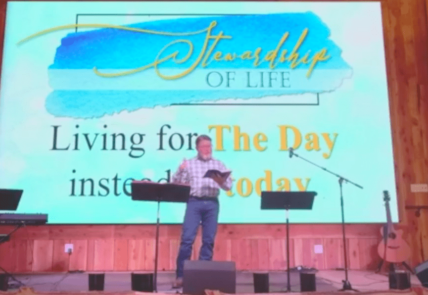 Stewardship – Living for the day, instead of today